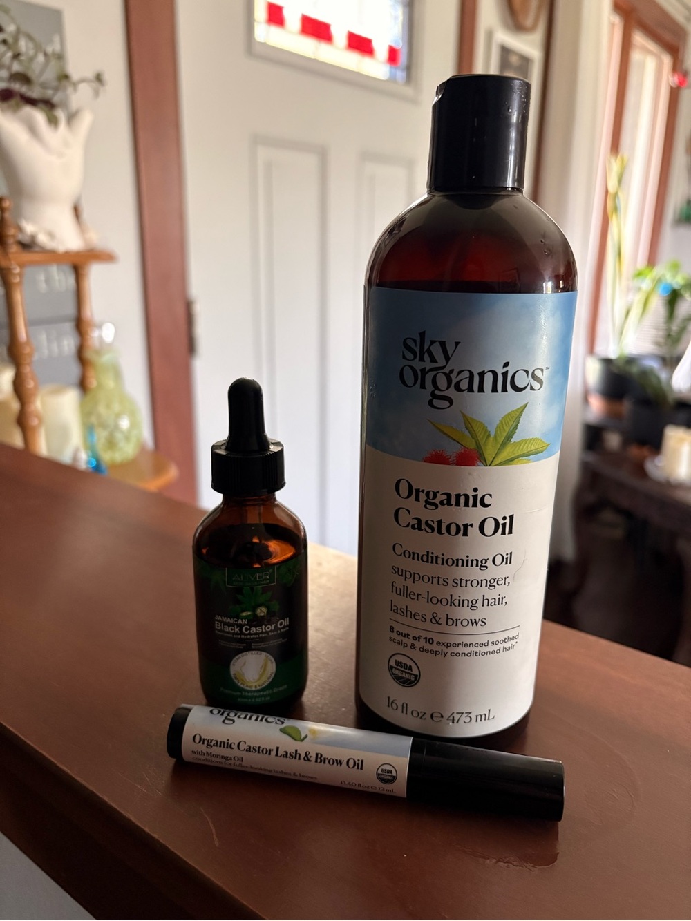 Sky Organics Organic Castor Oil - Brown Bottle